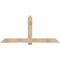 Ekena Millwork Eugene Rough Sawn Timber Gable Bracket, Douglas Fir, 84"W x 38"H x 2"D x 6"F, 11/12 Pitch GBW084X38X0206EUG00RDF - alternate 1